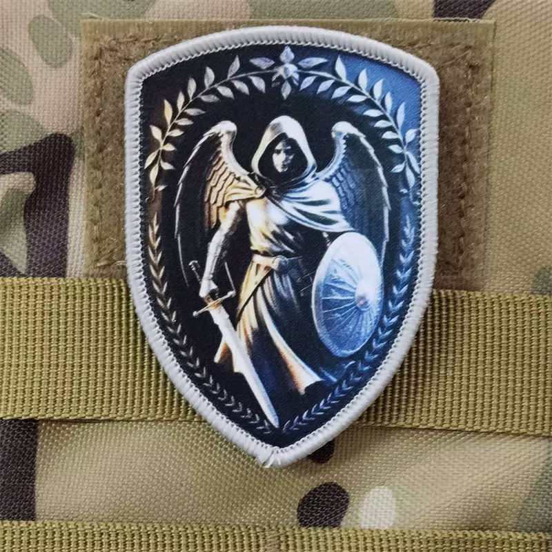 Parche táctico San Miguel Arcángel velcro – Insignia moral militar - imagen 5