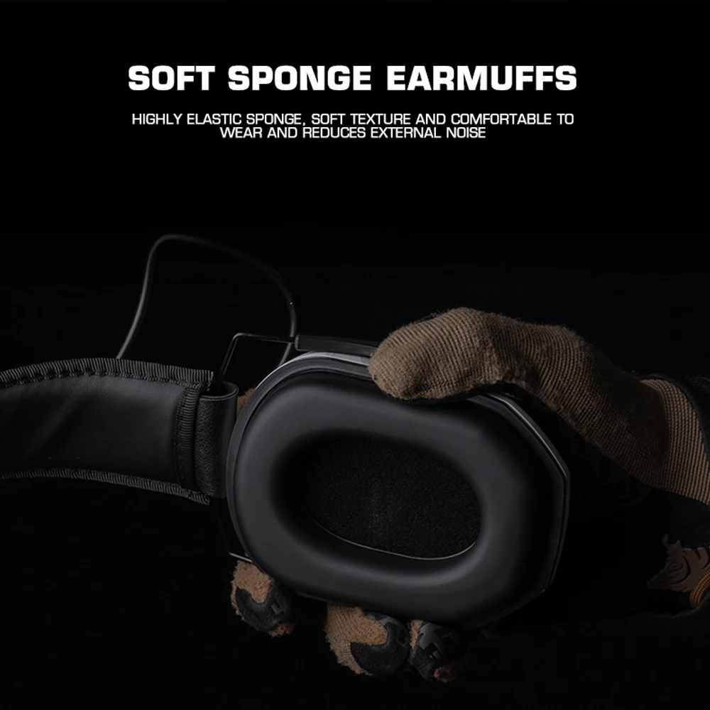Auriculares para entrenamiento de tiro, orejeras protectoras para los oídos para caza, auriculares con ajuste de perilla de reducción de ruido para Airsoft - imagen 5