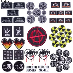 Parche termoadhesivo punk rock llama – Personalizable coser o planchar