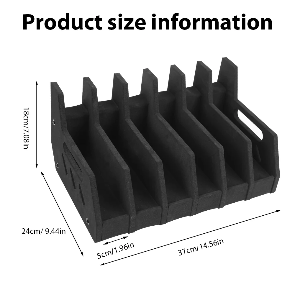 Soporte para pistola Glock de 4/6 ranuras, soporte para arma, estante de exhibición de almacenamiento para pistola Airsoft, soporte de espuma suave y seguro para accesorios de pistola - imagen 5