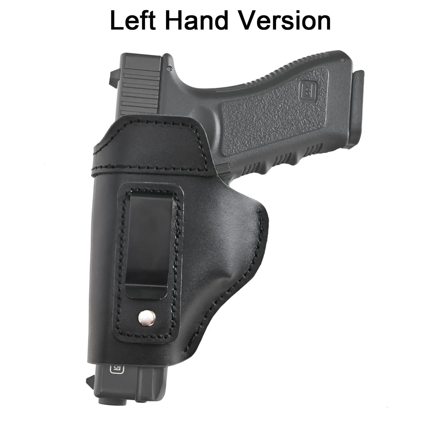 Fundas de cuero IWB para pistola de transporte oculto, funda para pistola de mano, fundas interiores para cinturilla para Glock 17 19 22 23 43 - imagen 3