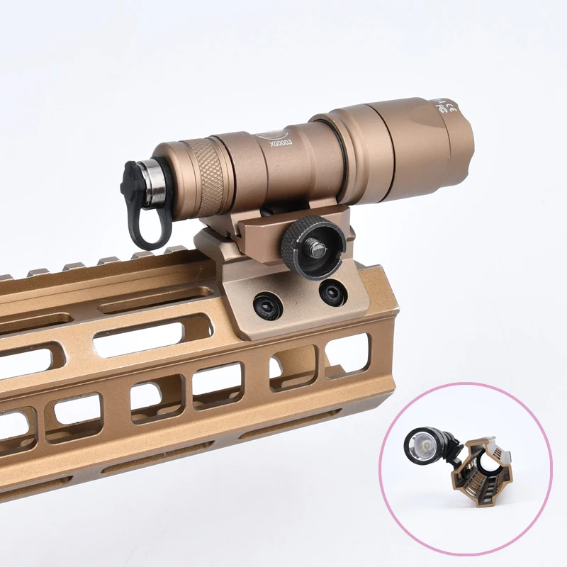 Surefir-linterna táctica para arma de caza, M600, M600U, M300, M300A, luz potente, ajuste de 20MM, montaje de riel MLOK - imagen 4