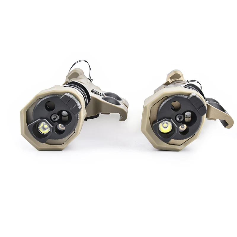 Airsoft MAWL MAWL-C1 + indicador láser táctico punto rojo verde azul IR vista LED estroboscópico Scout luz todo Matel Nylon Tan Color AR15 - imagen 4