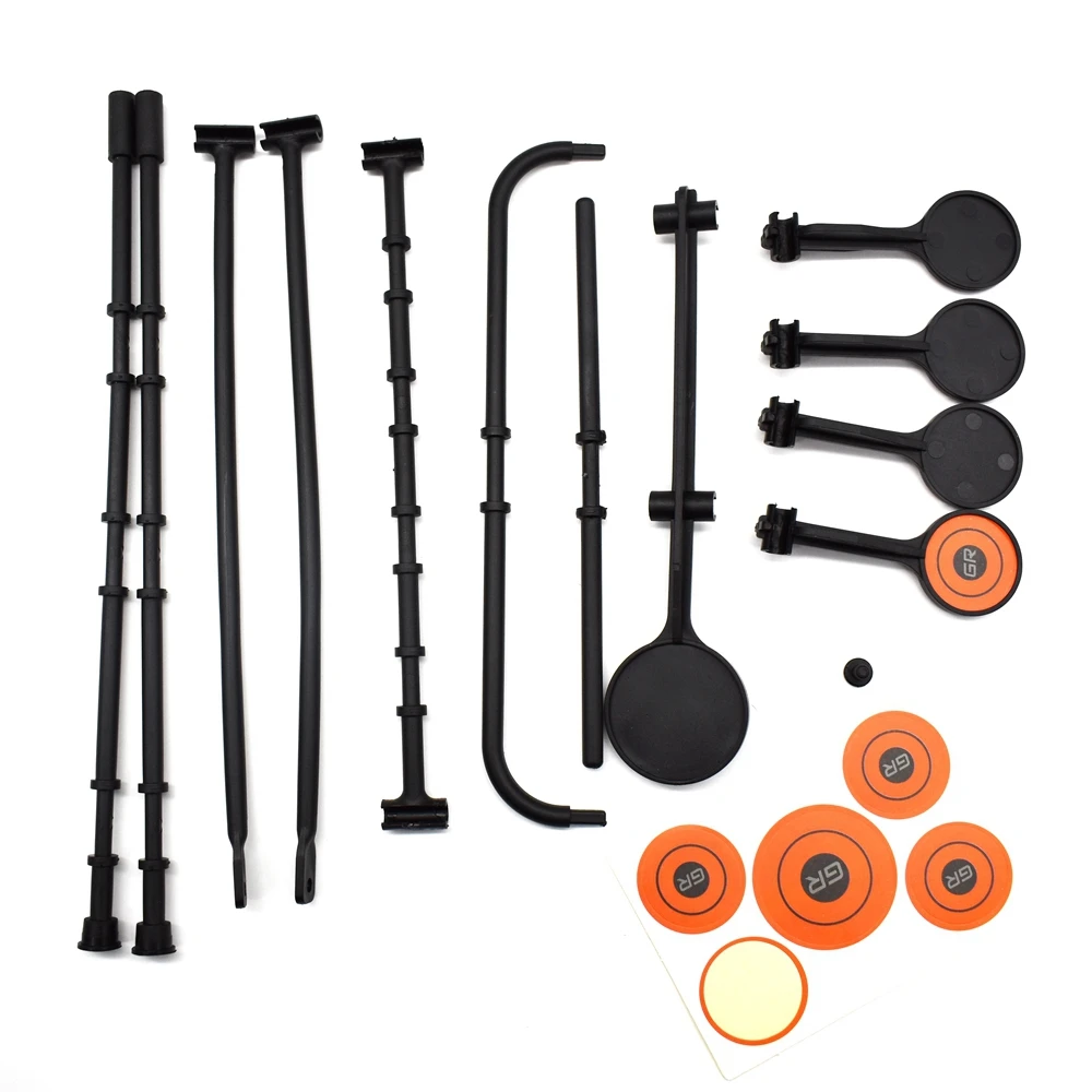 Pistola de aire BB para niños, juguetes de entrenamiento de tiro, reajuste automático para interiores, dianas para disparar, 5 Placas - imagen 5