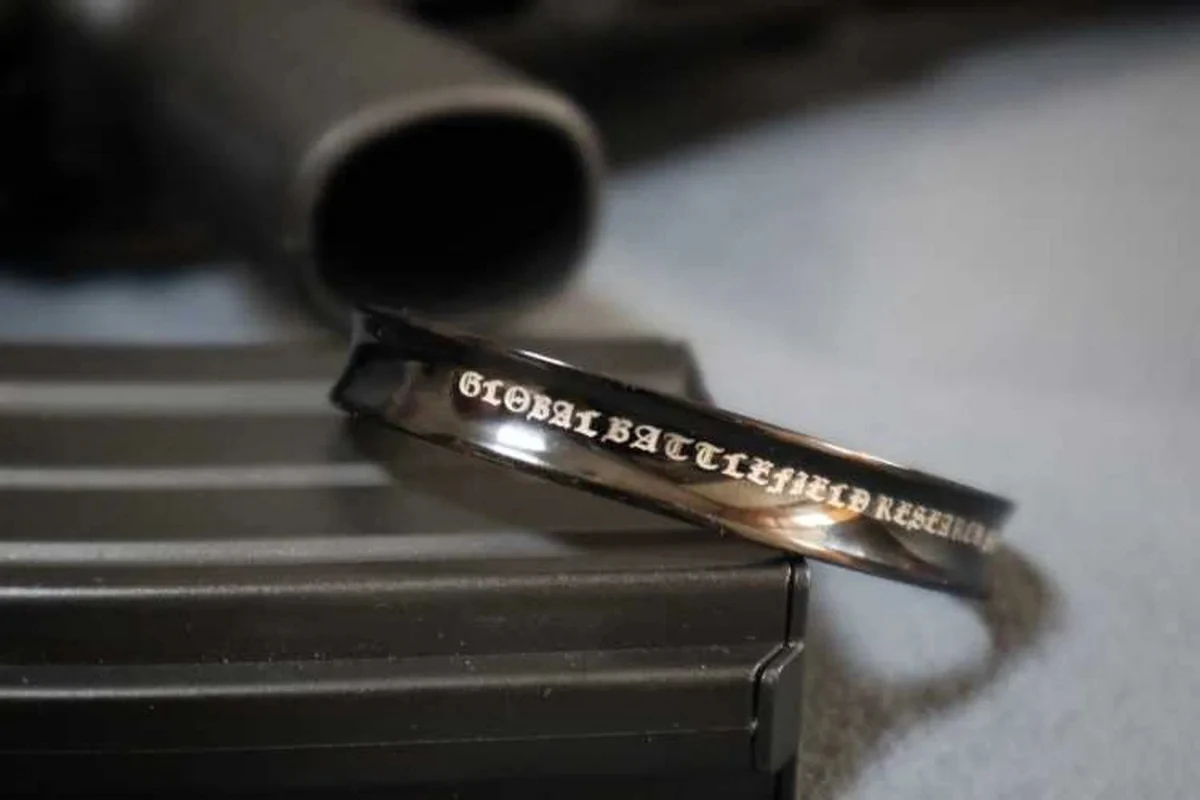 Pulsera táctica de metal, pulsera de identificación del equipo de rango, perímetro táctico - imagen 4