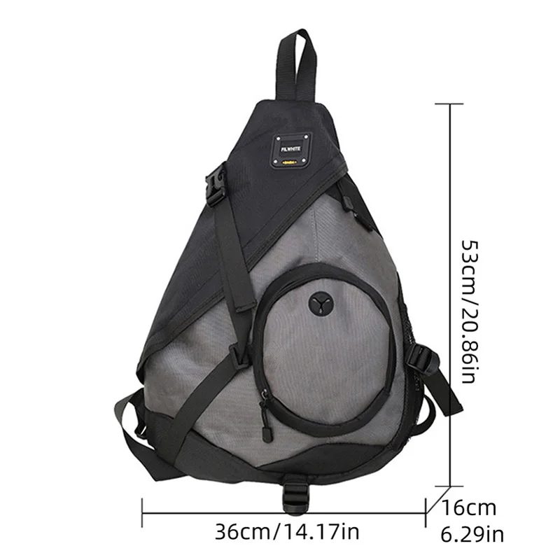 Mochila para acampar al aire libre, senderismo, ciclismo, entrenamiento de viaje para hombres, senderismo, bolso cruzado, Fitness, gimnasio, bolsa de pecho, bolsas de equipaje para estudiantes - imagen 5