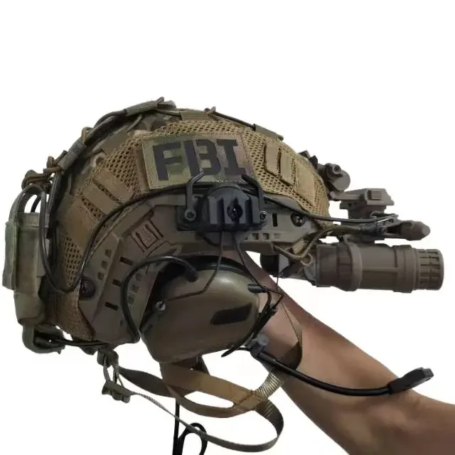 Casco táctico rápido con sistema de suspensión y arnés ajustable