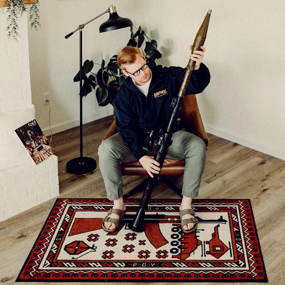 Alfombra de suelo de tendencia táctica estilo de guerra alfombra suave antideslizante absorbente de agua - imagen 3