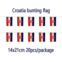 Banderín táctico Croacia para decoración en festivales