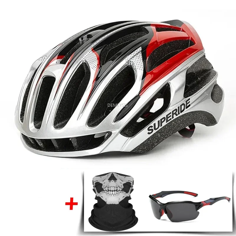 Casco ultraligero para bicicleta de carretera, moldeado integralmente, para hombre y mujer