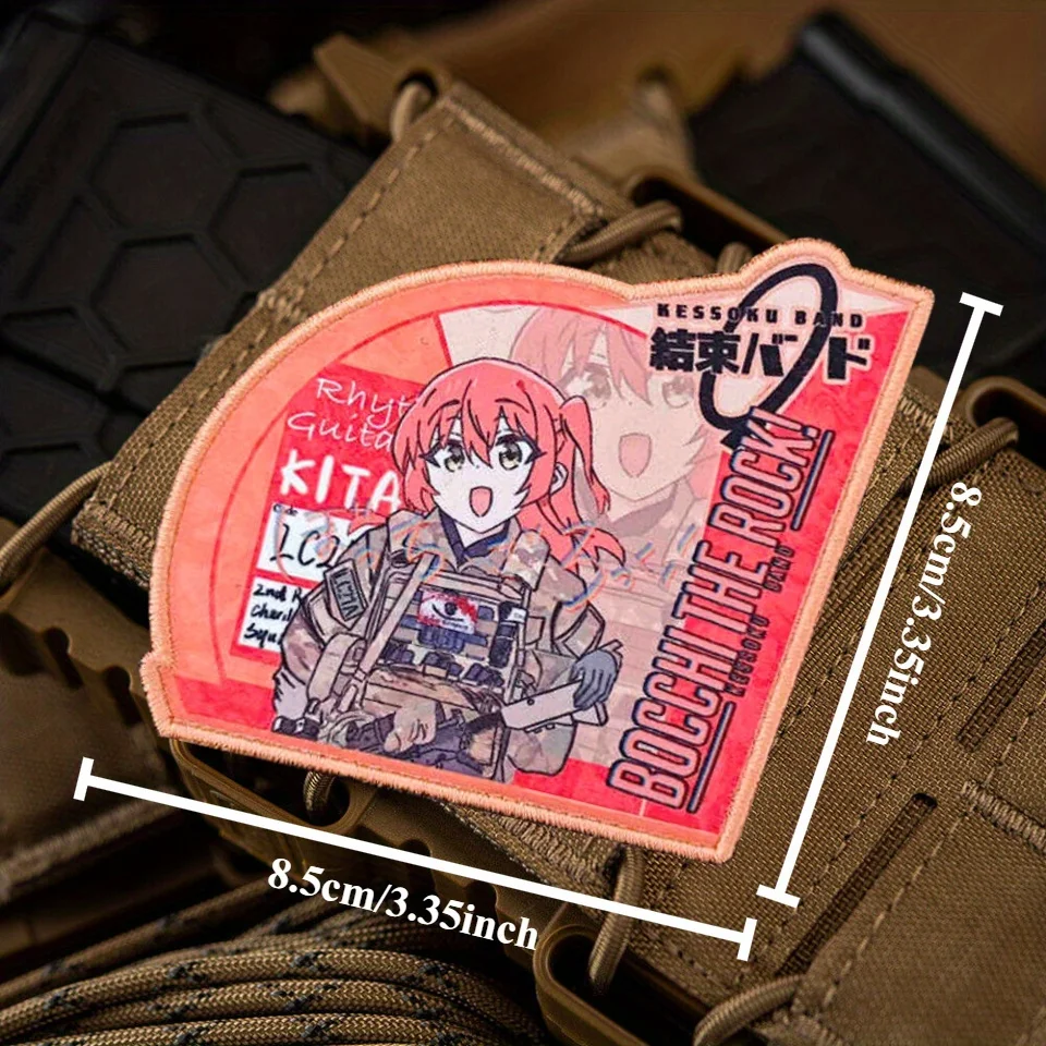 Parche táctico de roca solitaria, insignia de moral militar, brazalete, parches de gancho y bucle impresos de pequeña soledad, pegatinas para ropa y mochila - imagen 3