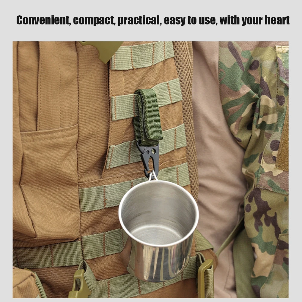 Mosquetón para llaves al aire libre, hebilla de nailon de alta resistencia, sistema colgante, hebilla de cinturón, accesorios para acampada y senderismo - imagen 5