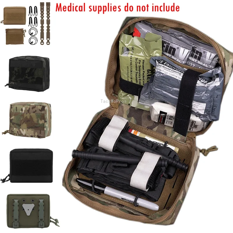 Botiquín de primeros auxilios para caza al aire libre, bolsa de emergencia de supervivencia, herramientas tácticas EDC, bolsa MOLLE multifuncional