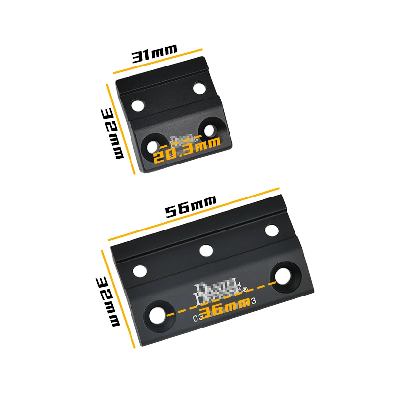 Danie-luz de explorador de defensa, montaje lateral DD CNC Keymod, carril de M-LOK para SureFire SF M300 M600, soportes de Base para linterna táctica PEQ 15 - imagen 5