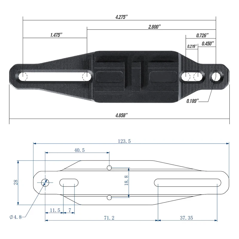 Evolution Gear soporte escopeta punto rojo aluminio universal - imagen 5