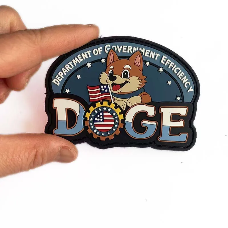 Insignia Doge, apliques de tela bordados, brazalete para perro, parches de PVC con gancho y bucle, parche táctico, uniforme, casco, chaleco, pegatinas para mochila - imagen 4