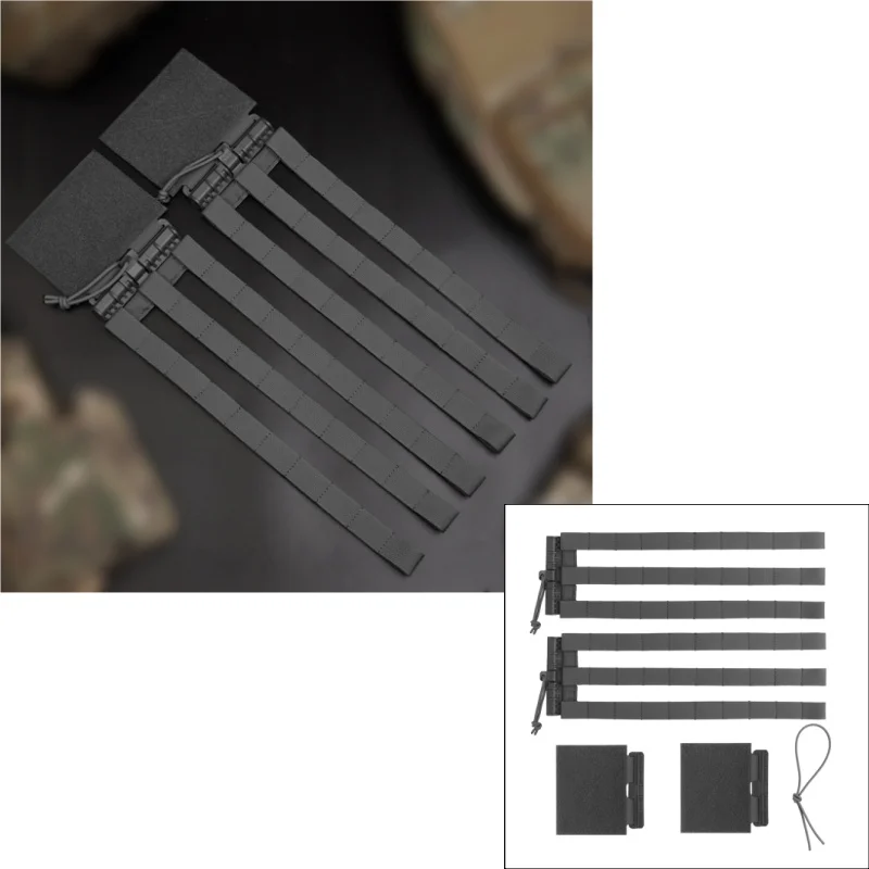 Chaleco con hebilla de liberación rápida LV119 AVS JPC SPC, portador de placa Airsoft para caza, faja Molle, 2 uds.