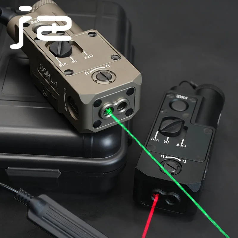 SOTAC-CQBL-1 de Metal táctico PEQ, Mini láser rojo y verde, mira de explorador de puntería IR para caza, Airsoft, Rifle, puntero láser - imagen 3