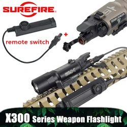 Surefire X300 X300U X300V luz de explorador con interruptor de Control remoto táctico X300UH-B XH35 Rifle Airsoft LED linterna estroboscópica