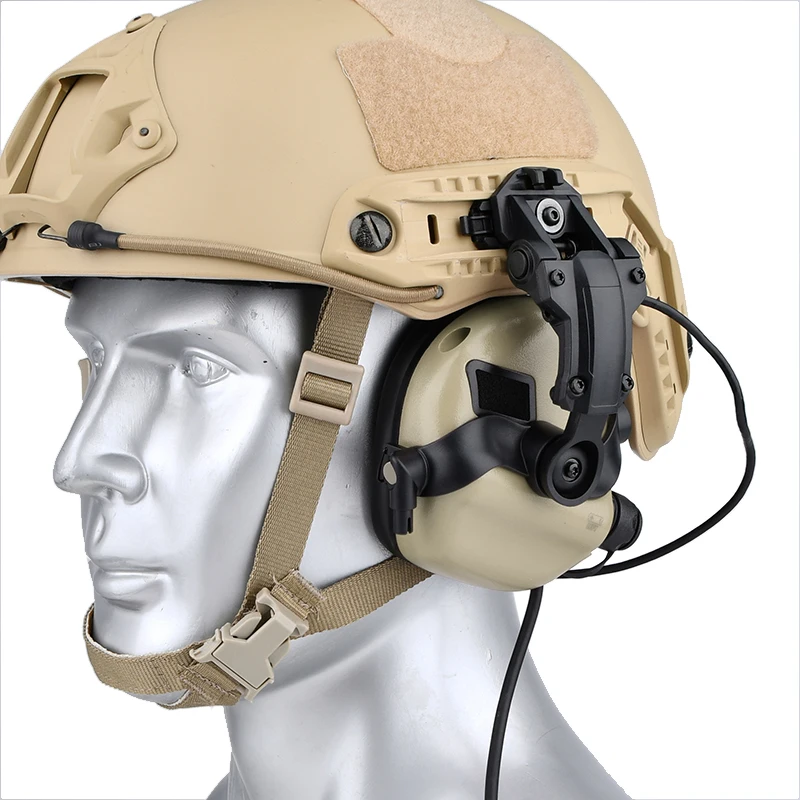 WADSN auriculares tácticos de nailon con soporte para caza M32, gran ángulo de Control de rotación de 360 ° para montaje de casco WADSN - imagen 2