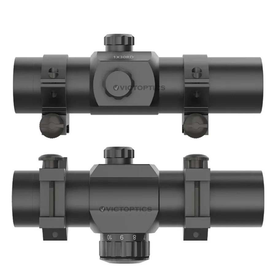 Victoptics 1X30 Red Dot Scope 11 niveles Iluminación roja diseñada para submetalladoras y carabinas Óptica de caza de campo más amplio - imagen 3