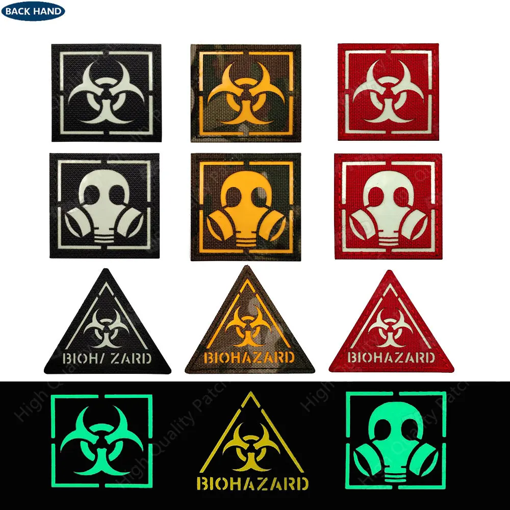 Parche bordado militar Biohazard - insignia para ropa y costura - imagen 5