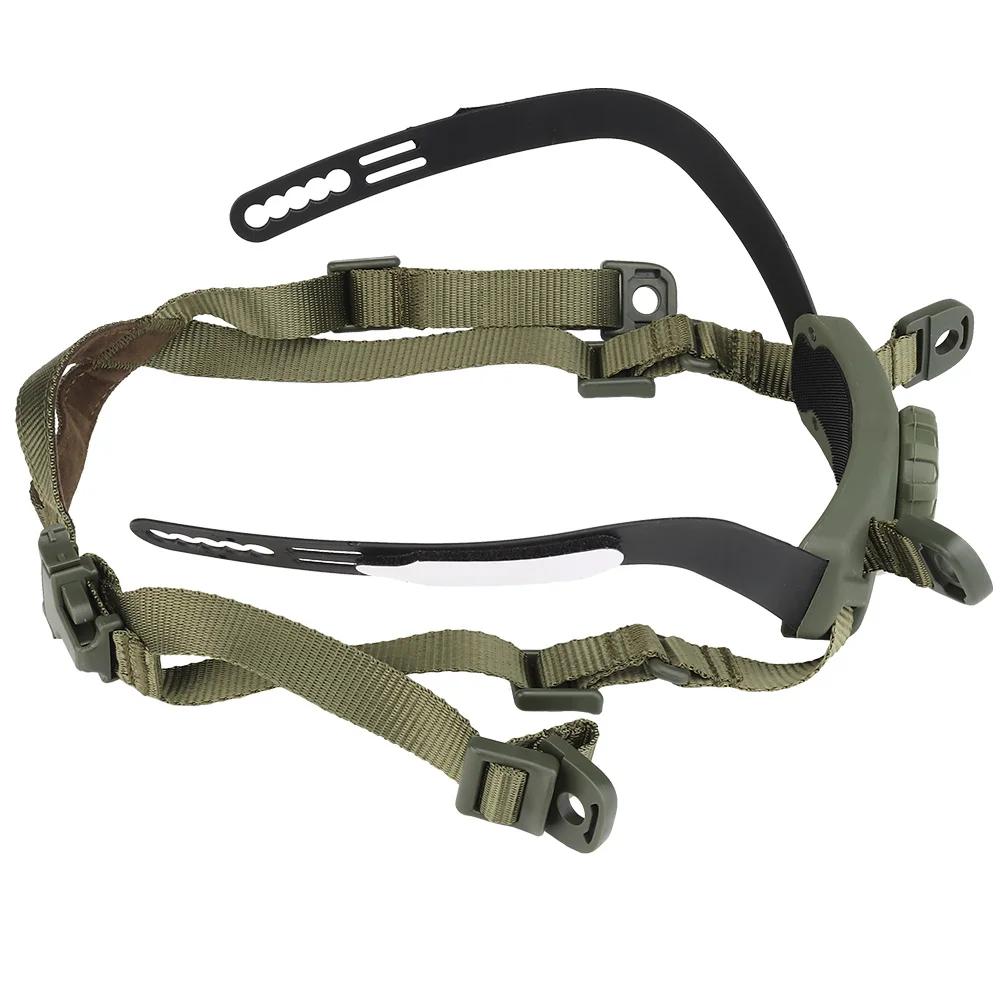 Sistema de suspensión interior para casco, cascos CS portátiles, correa de bloqueo de cabeza ajustable, accesorios para casco táctico rápido SF de corte alto - imagen 3