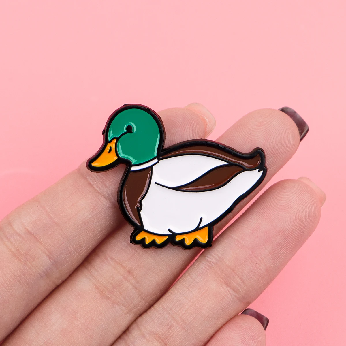Pin esmaltado de pato bonito para solapa, broches de animales divertidos para decoración de ropa de mujer, alfileres de Metal, mochila, sombrero, insignia, accesorios - imagen 5