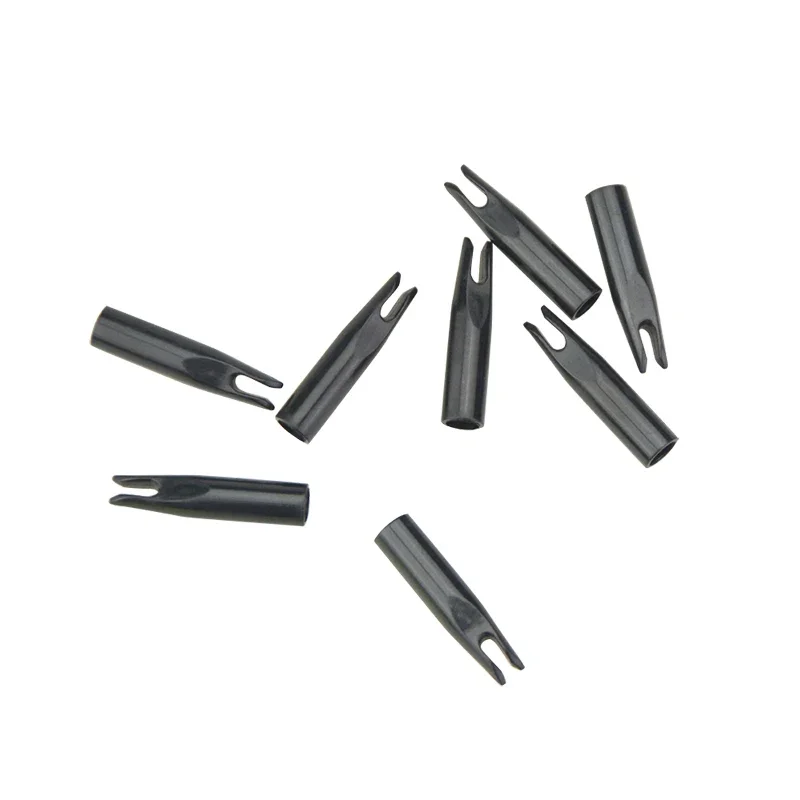 50 Uds tiro con arco flecha de plástico Nock uso para OD6mm eje de flecha Pin Nock accesorio de caza - imagen 3
