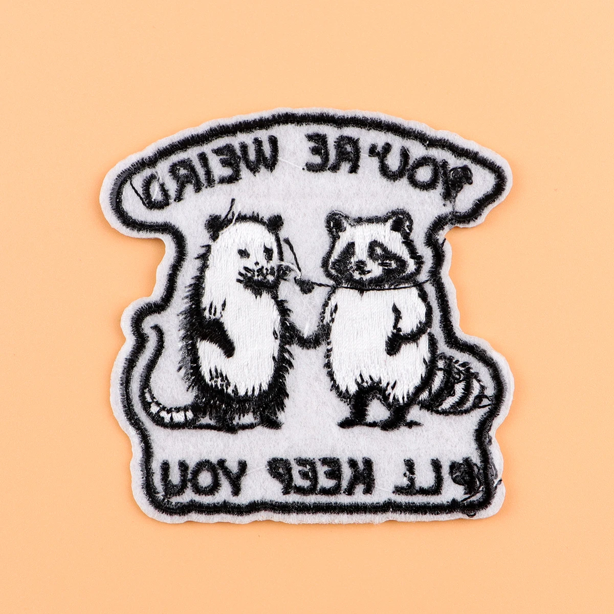 Parche para planchar con mapachos y óposums, parche de dibujos animados para ropa, parche bordado, accesorios de ropa, pegatinas de costura - imagen 4
