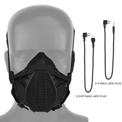Máscara de gas táctica versión comunicación para airsoft y caza