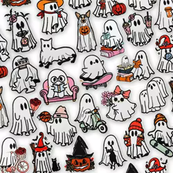 Parche bordado calabaza Halloween cosido para ropa y mochila