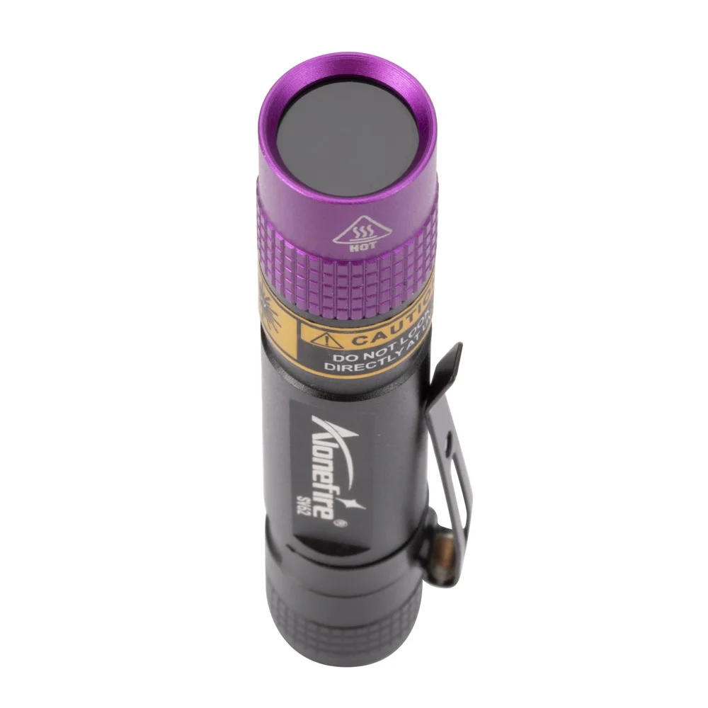Linterna UV LED SV62 365nm – Bolígrafo detector luz negra AAA - imagen 2