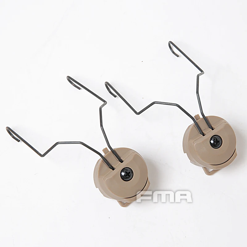 Tipo Soporte para auriculares con rotación de 360 grados Juego de adaptadores de riel para casco rápido BK/DE/FG - imagen 3