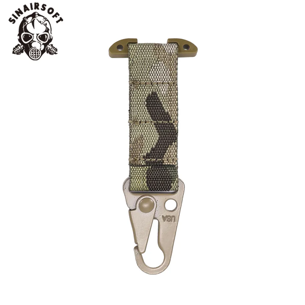 Mosquetón colgante con gancho para choque táctico, Clip de correas Molle ICB, faja de Metal para exteriores, cinturón, accesorios para chaleco de caza - imagen 5