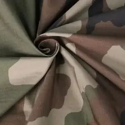 Tela a cuadros de algodón y nailon de camuflaje de estilo europeo francés