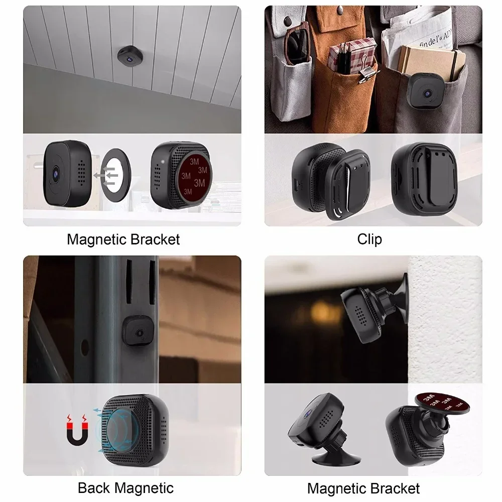 Mini cámara Wifi 1080P pequeña vigilancia protección de seguridad cámara IP VERSIÓN NOCTURNA DVR Sensor de movimiento remoto grabadora de Audio y vídeo - imagen 5