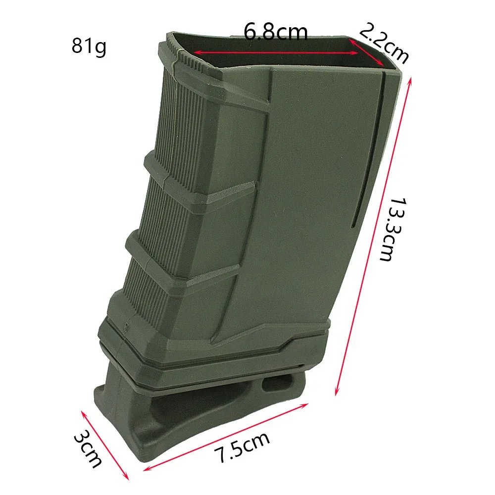 Funda de goma táctica M4 M16 Fast Magazine, funda protectora antideslizante de 5,56 Mag, cartucho de pistola Airsoft, equipo de caza - imagen 2