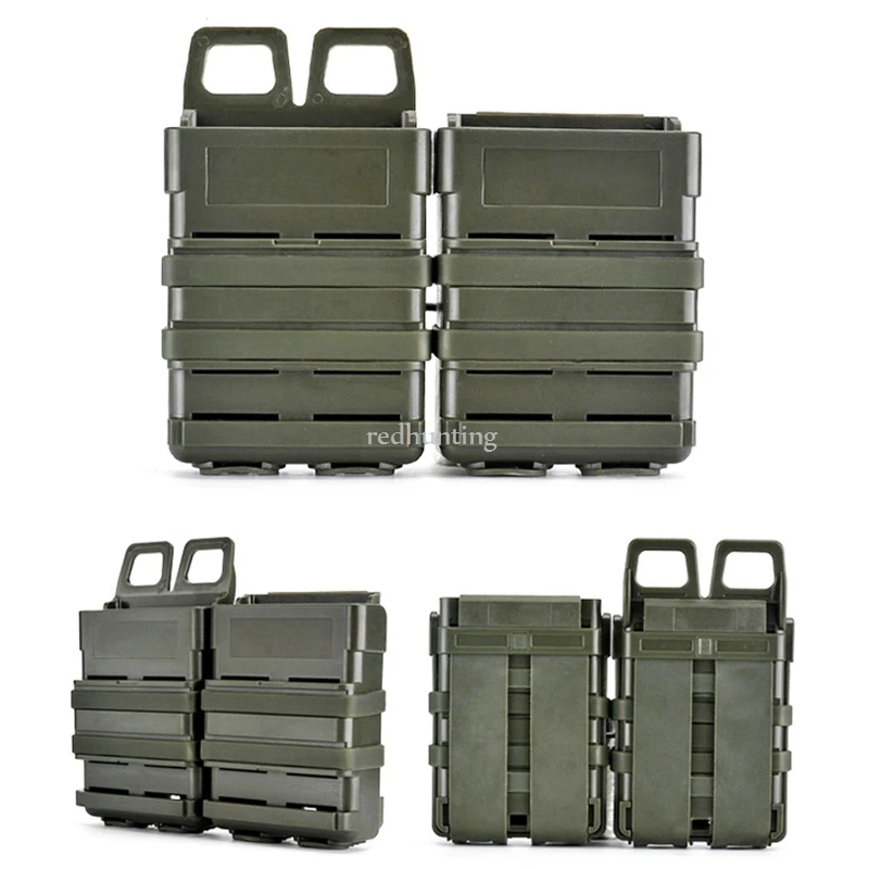 Bolsa táctica M4 5,56 FastMag Molle, bolsa militar para juego de guerra, Airsoft, doble soporte rápido para pistola de caza - imagen 2