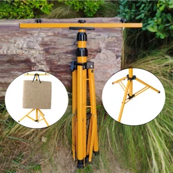 Soporte para objetivo de tiro con arco, soporte Triangular retráctil, Material de hierro, instalación rápida, ajuste para práctica de tiro al aire libre