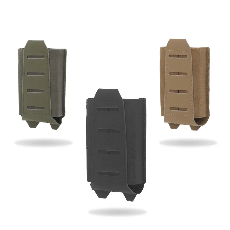 Bolsa para revistas de Rifle 5,56, chaleco, cinturón, sobrecarga MOLLE, superficie de tela elástica de ambos lados, bolsa para revistas cortada con láser