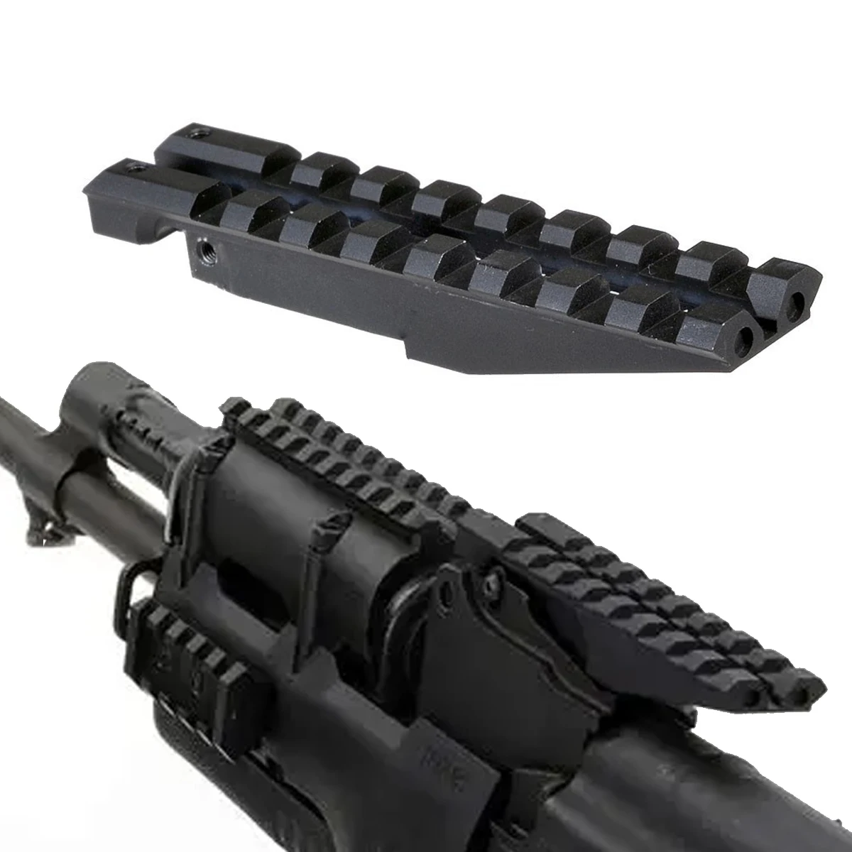 Soporte de riel trasero táctico AK, se acepta alcance de caza Picatinny 1913, riel de mira trasera AK para óptica de punto rojo de perfil bajo AK47 AK74 - imagen 2