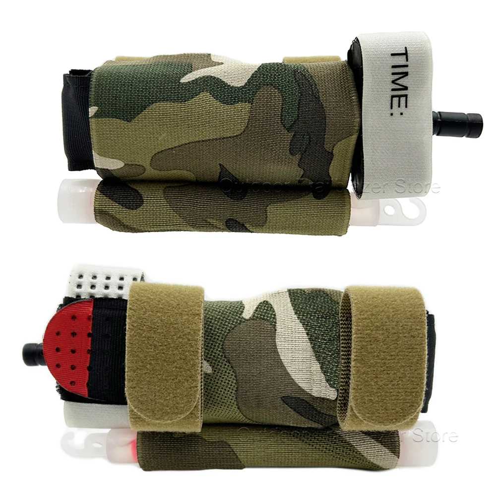Soporte de torniquete, funda TQ, soporte de torniquete elástico, instalación de anillo de gancho y bucle para cinturón de servicio, accesorios de caza