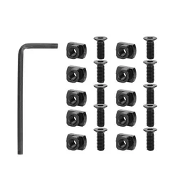 Tornillos y tuercas de repuesto M-LOK para rail Picatinny