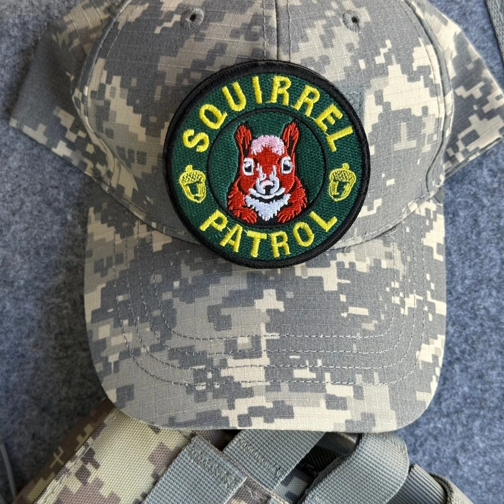 Parche de Patrulla de Ardillas, Parche Táctico de Moral Militar, Brazalete Divertido con Animal Bordado, Parches de Airsoft con Gancho y Bucle, Adhesivo para Mochila - imagen 5