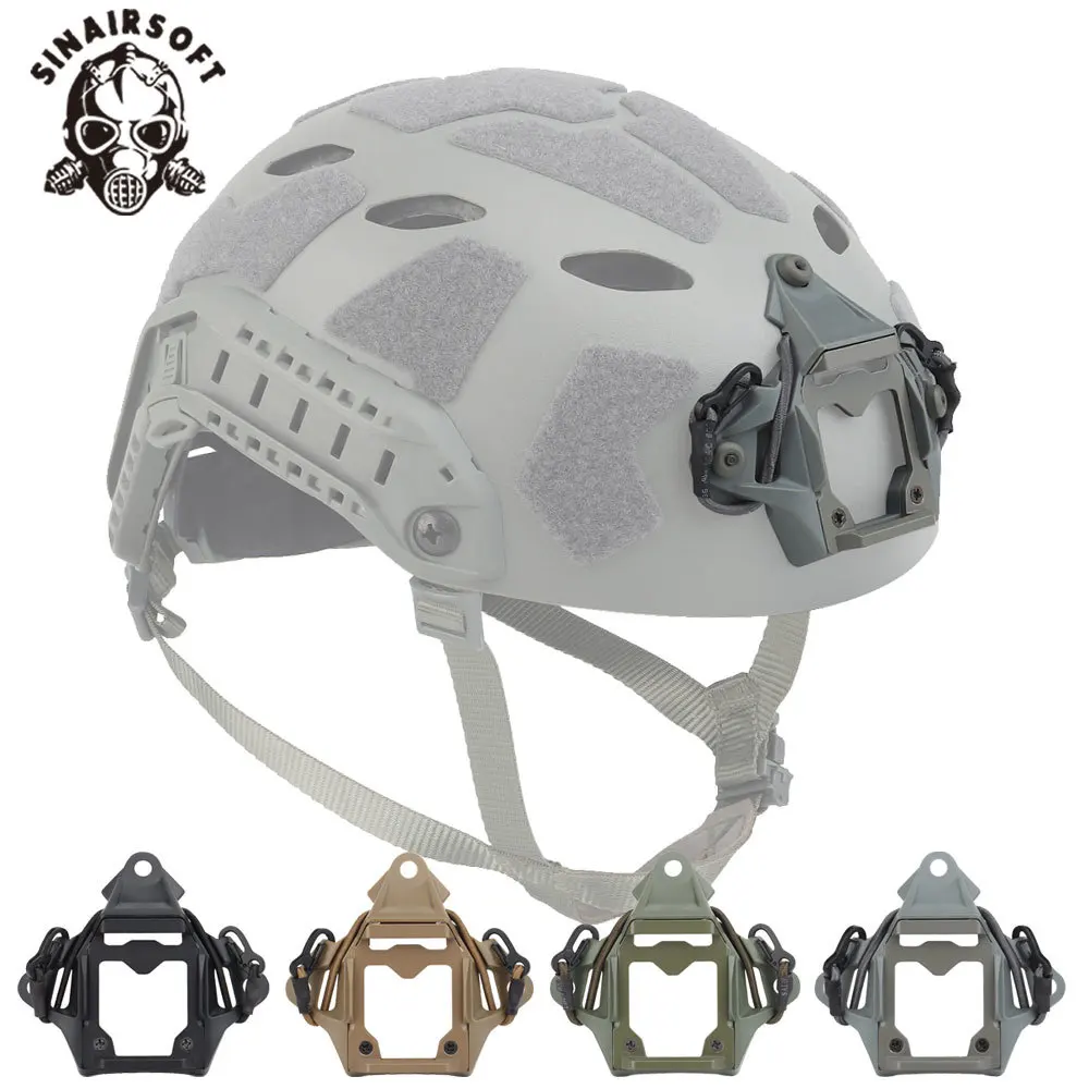 Adaptador de montaje NVG de tres agujeros para casco táctico, dispositivo de visión nocturna, soporte para FAST MICH AF Wendy, accesorios para casco - imagen 2