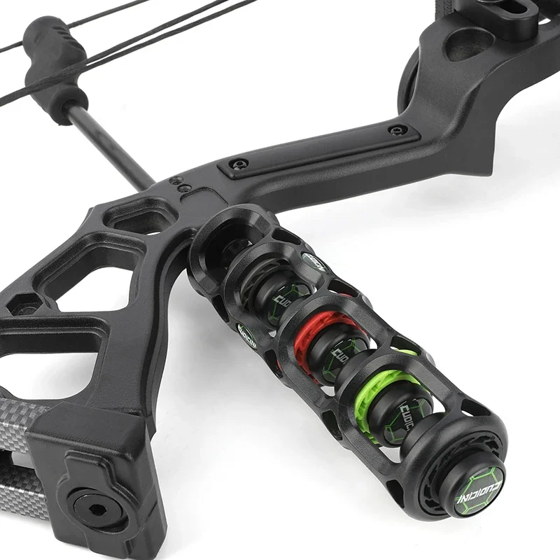 Tiro con arco 4 "6" estabilizador de arco compuesto absorbente de goma de plástico arco equilibrio vibración arco caza tiro al aire libre Acc - imagen 5