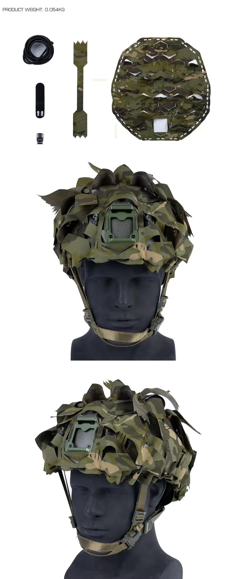 Detalle del patrón camuflaje