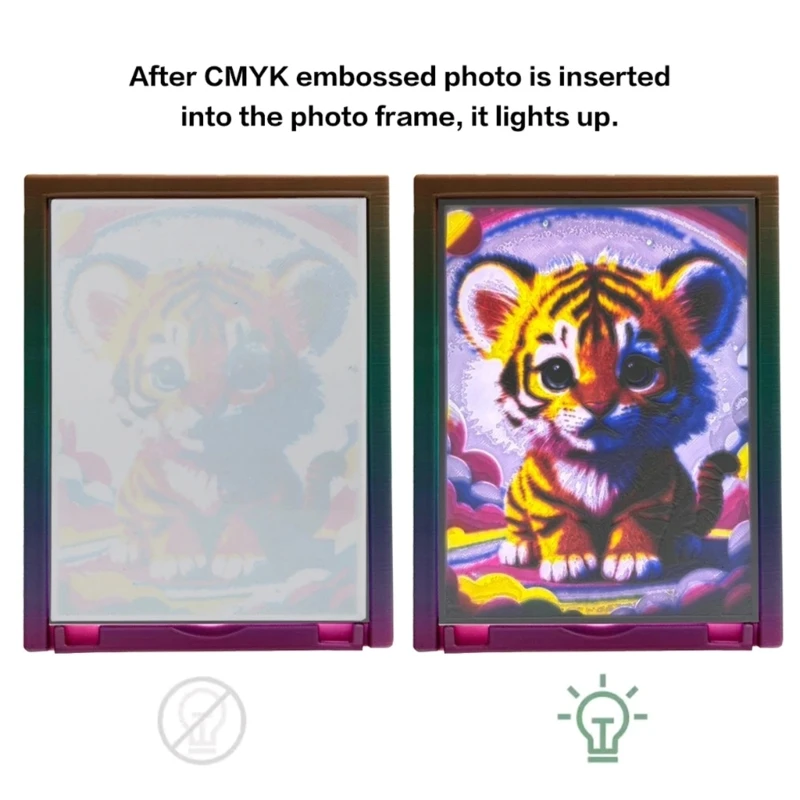 Panel Led para CMYK Lithophane, tablero retroiluminación LED, paquete básico, impresión foto, lámpara oficina, K1KF