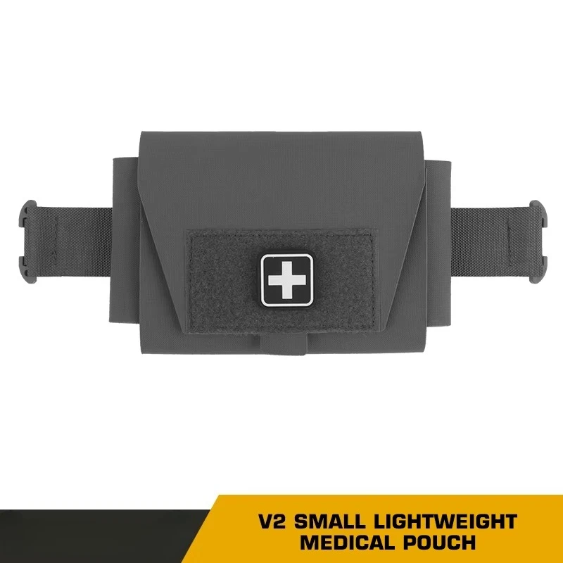 Kit médico MOLLE de diseño dividido, bolsa médica pequeña ligera V2 para cinturón y portador de placa, accesorios de caza - imagen 5